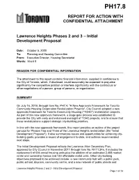 Irgrove-Grassways Revitalization – Initial Development Proposal