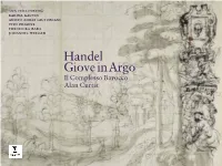 The Return of Handel's Giove in Argo