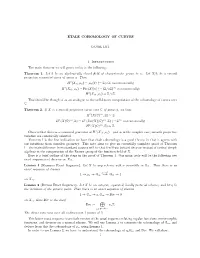 ÉTALE COHOMOLOGY of CURVES 1. Introduction the Main Theorem