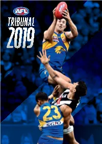 2019 AFL Tribunal Guidelines