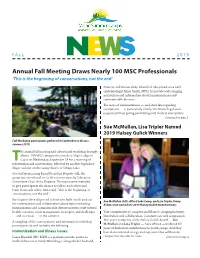 Annual Fall Meeting Draws Nearly 100 MSC Professionals ‘This Is the Beginning of Conversations, Not the End’