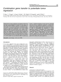 Combination Gene Transfer to Potentiate Tumor Regression