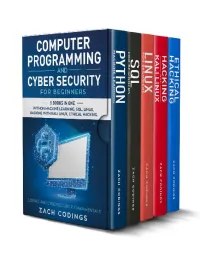 Computer Programming and Cyber Security for Beginners