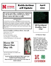 Keith-Arthur 4-H Update