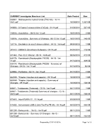 Prepared by CTEP 4/1/2016 Page 1 of 8 CURRENT Investigator Brochure List Date Posted Size