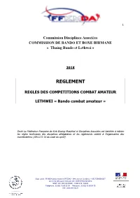 Règlement Lethwei (Combat)