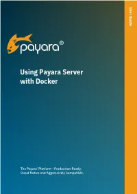 Using Payara Server with Docker
