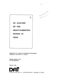An Analysis of the Grain-Marketing System in Chad