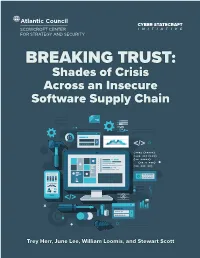 Breaking Trust: Shades of Crisis Across an Insecure Software Supply Chain #Accyber