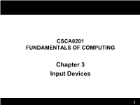 Chapter 3 Input Devices