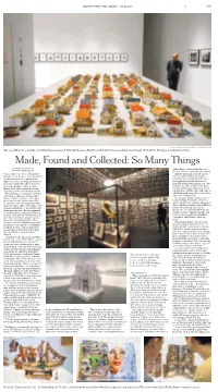 Made, Found and Collected: So Many Things