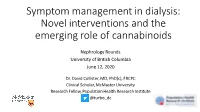 Symptom Management in CKD and Dialysis