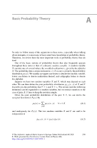 Basic Probability Theory A