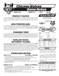 Chicago Wolves Game Notes