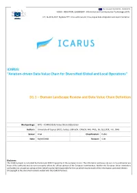 Domain Landscape Review and Data Value Chain Definition