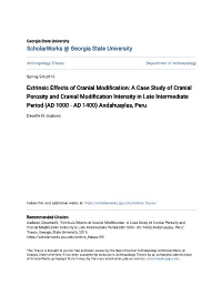 Extrinsic Effects of Cranial Modification