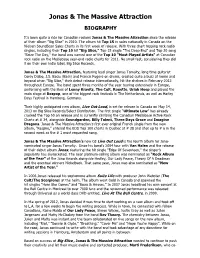 Jonas & the Massive Attraction BIOGRAPHY
