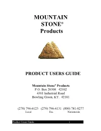 Product Users Guide