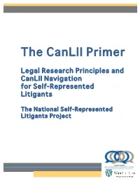 The Canlii Primer
