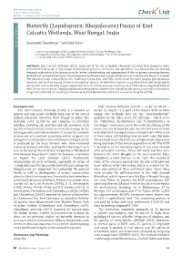 Check List and Authors Chec List Open Access | Freely Available at Journal of Species Lists and Distribution Pecies