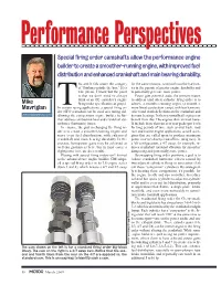 Mike Mavrigian Special Firing Order Camshafts Allow the Performance