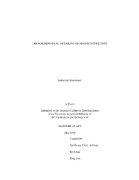 The Mathematical Modeling of Magnetostriction