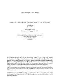 Face Value: Information and Signaling in an Illegal Market
