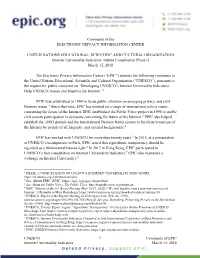 Internet Universality Indicators: Online Consultation Phase II March 15, 2018