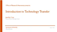 Introduction to Technology Transfer