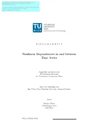 Nonlinear Dependencies in and Between Time Series