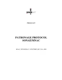 Patronage Protocol Sonae/Mnac