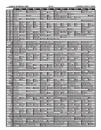 Sunday Morning Grid 5/1/16 Latimes.Com/Tv Times