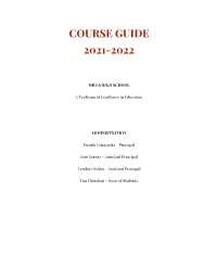 Course Guide 2021-2022