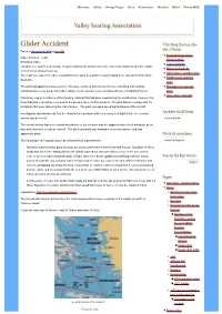 Glider Accident: Fatal