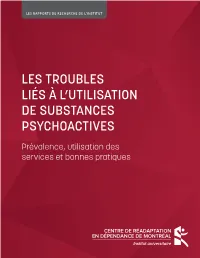 Les Troubles Liés À L'utilisation De Substances