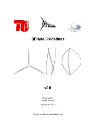 Qblade Guidelines V0.6
