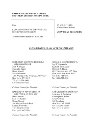 SATYAM COMPUTER SERVICES LTD. SECURITIES LITIGATION This