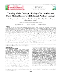 In the German Mass-Media Discourse of Different Political Content
