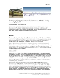 Sierra Leone Trial Monitoring Program Weekly Report