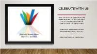 Celebrate with Us!