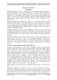 Language in Architecture.Pdf