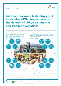 Physical Internet and Transport Logistics“