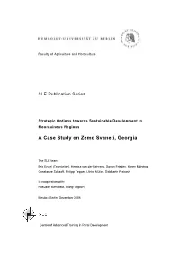 A Case Study on Zemo Svaneti, Georgia