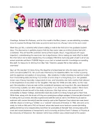 Greetings, Knitters! It's February, and for This Month's Herstory Lesson, We Are Shrinking Ourselves Down to Explore the Things That Make up Protons and Neutrons