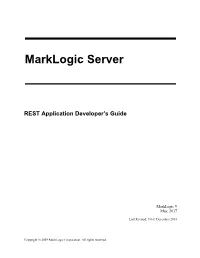 REST Application Developer's Guide