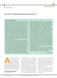 One City—Two Giants: Armstrong and Sarnoff: Part 1