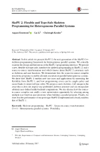 Skepu 2: Flexible and Type-Safe Skeleton Programming for Heterogeneous Parallel Systems