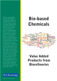 Bio-Based Chemicals That Sound, Socially Accepted, and Cost-Competitive Bioenergy on P.O