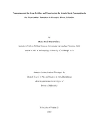 Campesinos and the State: Building and Experiencing the State in Rural Communities In