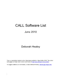 Software List 2010-Final